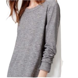 Ann Taylor Loft Mixed Media Long Sleeve Shirt